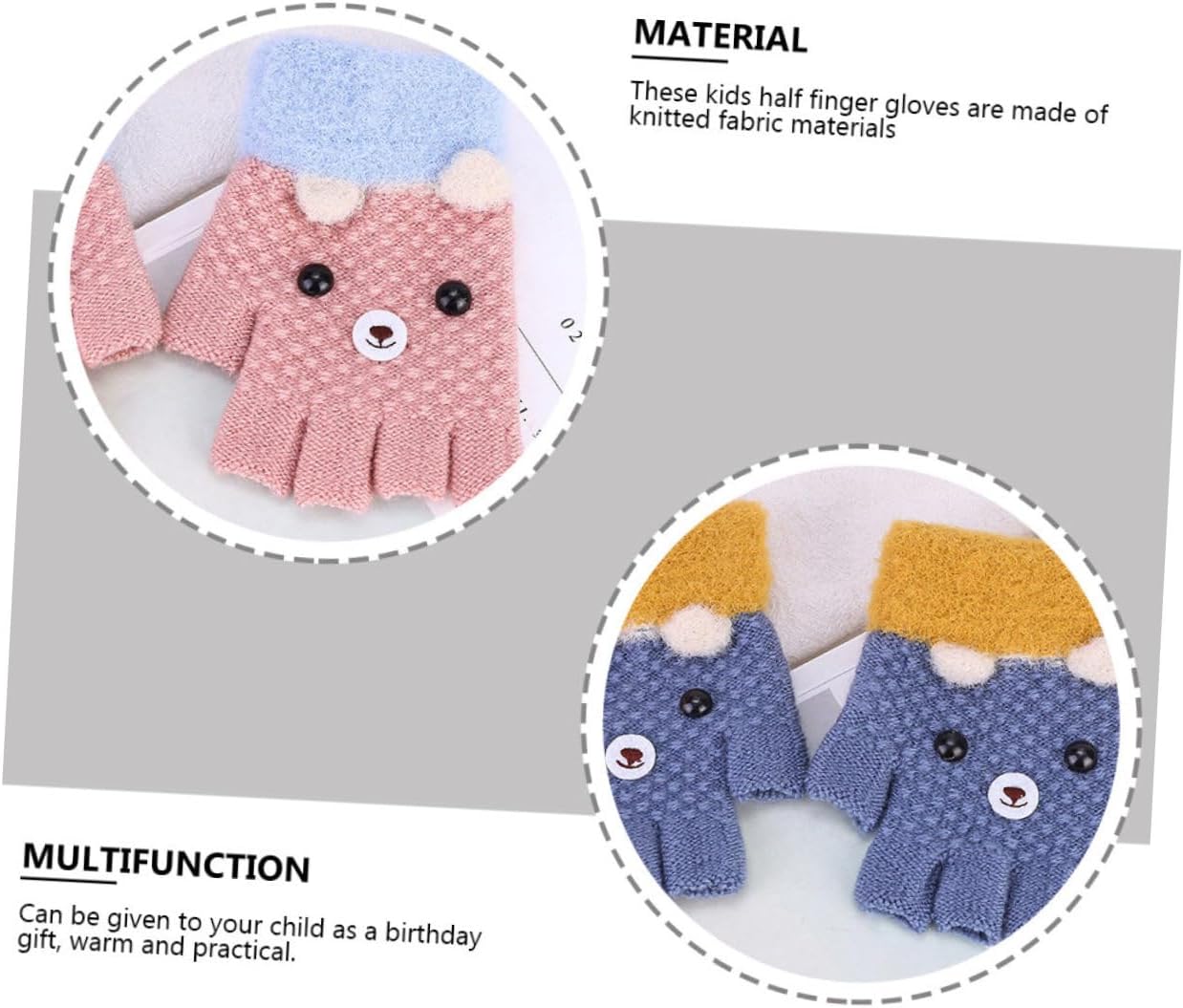 Didiseaon Long-Lasting Knitted Gloves for Boys and Girls