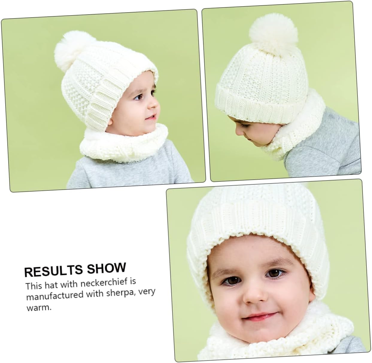 Winter essentials for Babies Soft Warm Hat Scarf Set