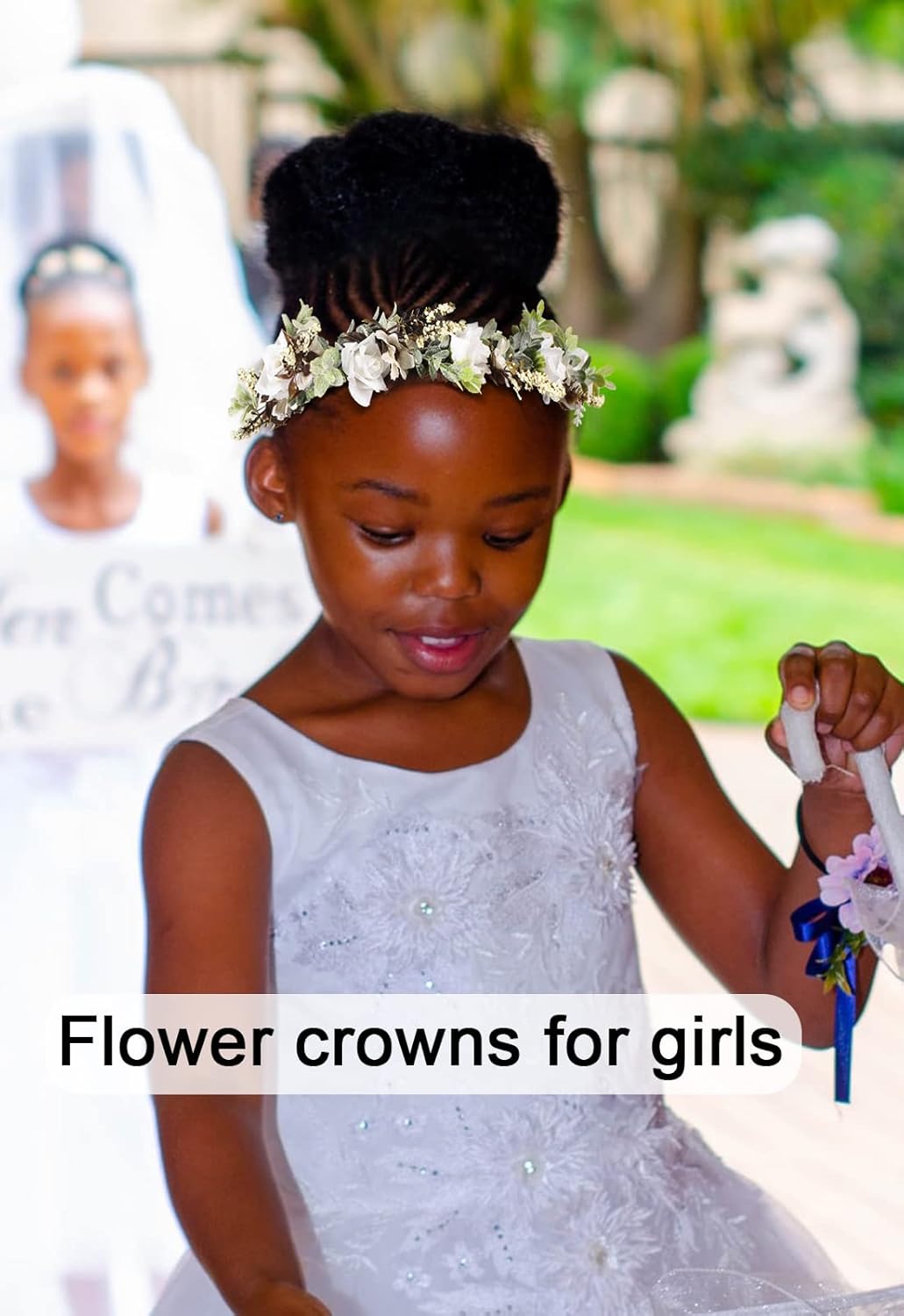AWAYTR Floral Crown Headband