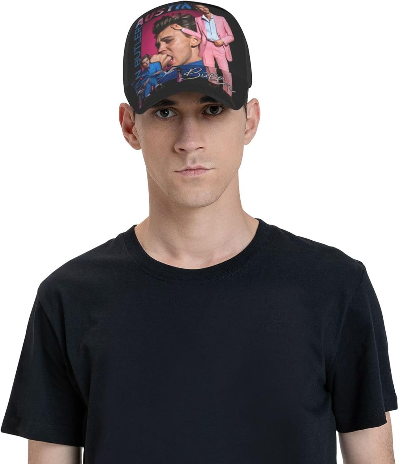 Austin Butler Baseball Cap Classic Adjustable Sun Hat for Men Women Black