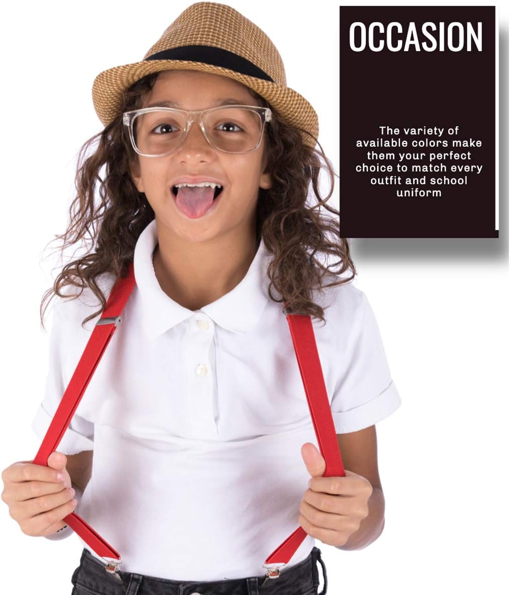 Adjustable Y-Back Suspenders for Kids Toddlers