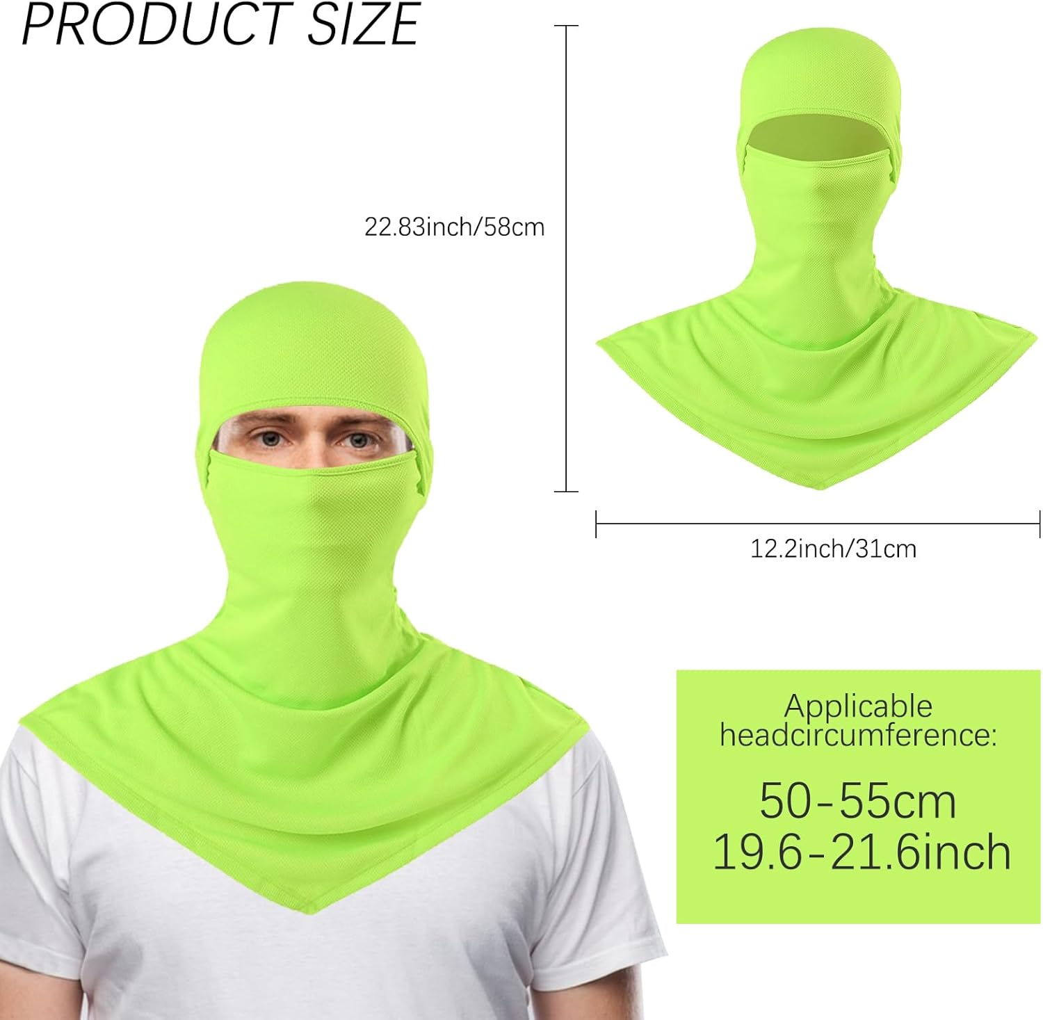 Summer Balaclava Face Mask UV Protection Full Face