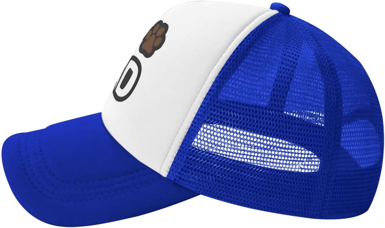 Dog Dad Funny Baseball Cap Adjustable Hat for Men Women Blue 1