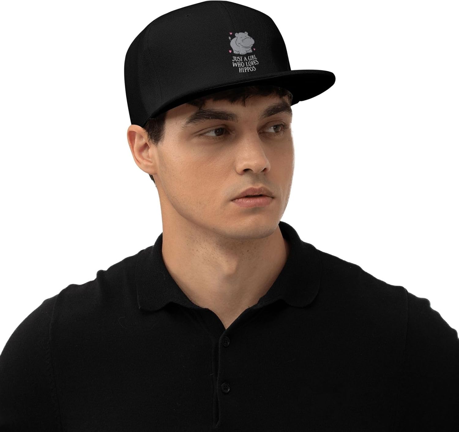 Funny Hip Hop Flat Bill Cap for Men Women
