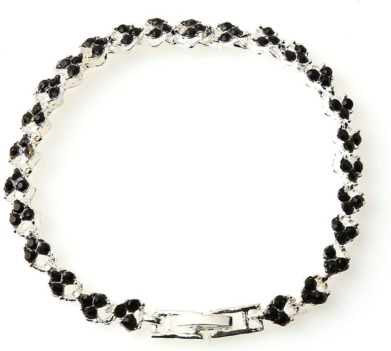Charm Bracelet for Women Luxury Faux Crystal Shiny Bangle Jewelry