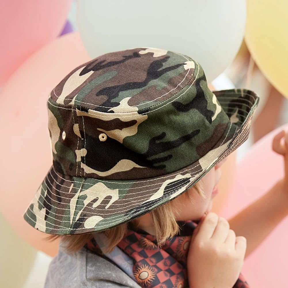 Packable Camouflage Toddler Sun Hat - UPF 50 Protection