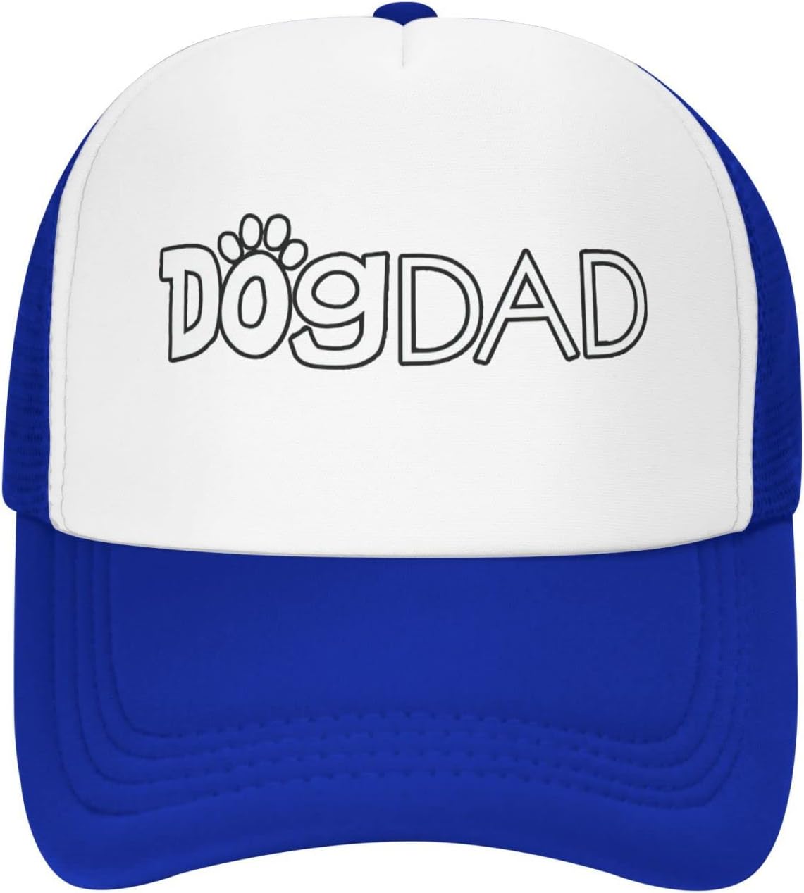 YGXZ Dog Dad Funny Baseball Cap Adjustable Hat for Men Women Blue