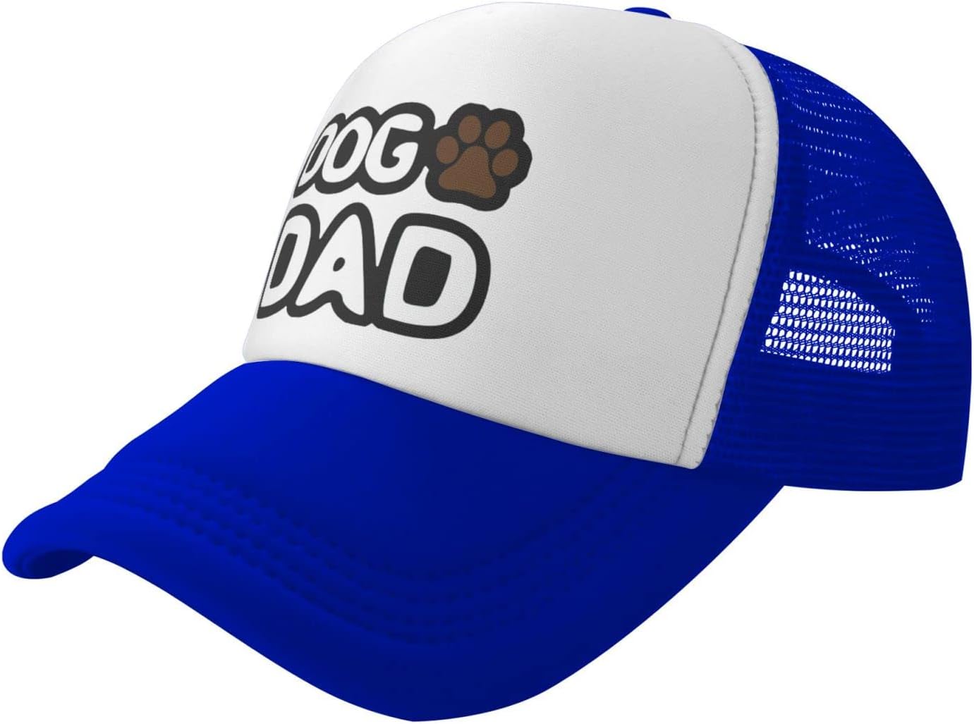 Dog Dad Funny Baseball Cap Adjustable Hat for Men Women Blue 1