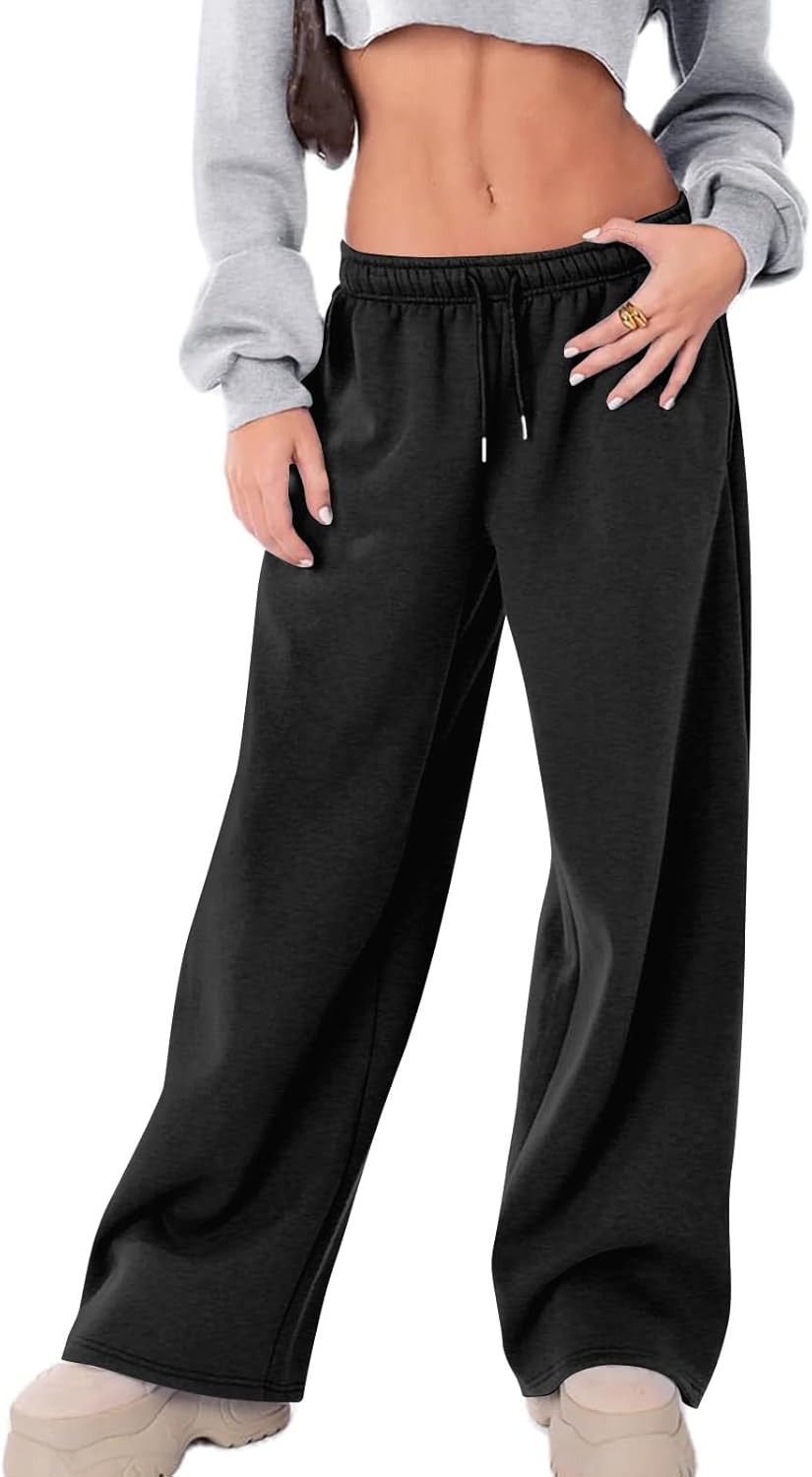 Fmarsh FULILYEO Womens Fleece Wide Leg Sweatpants