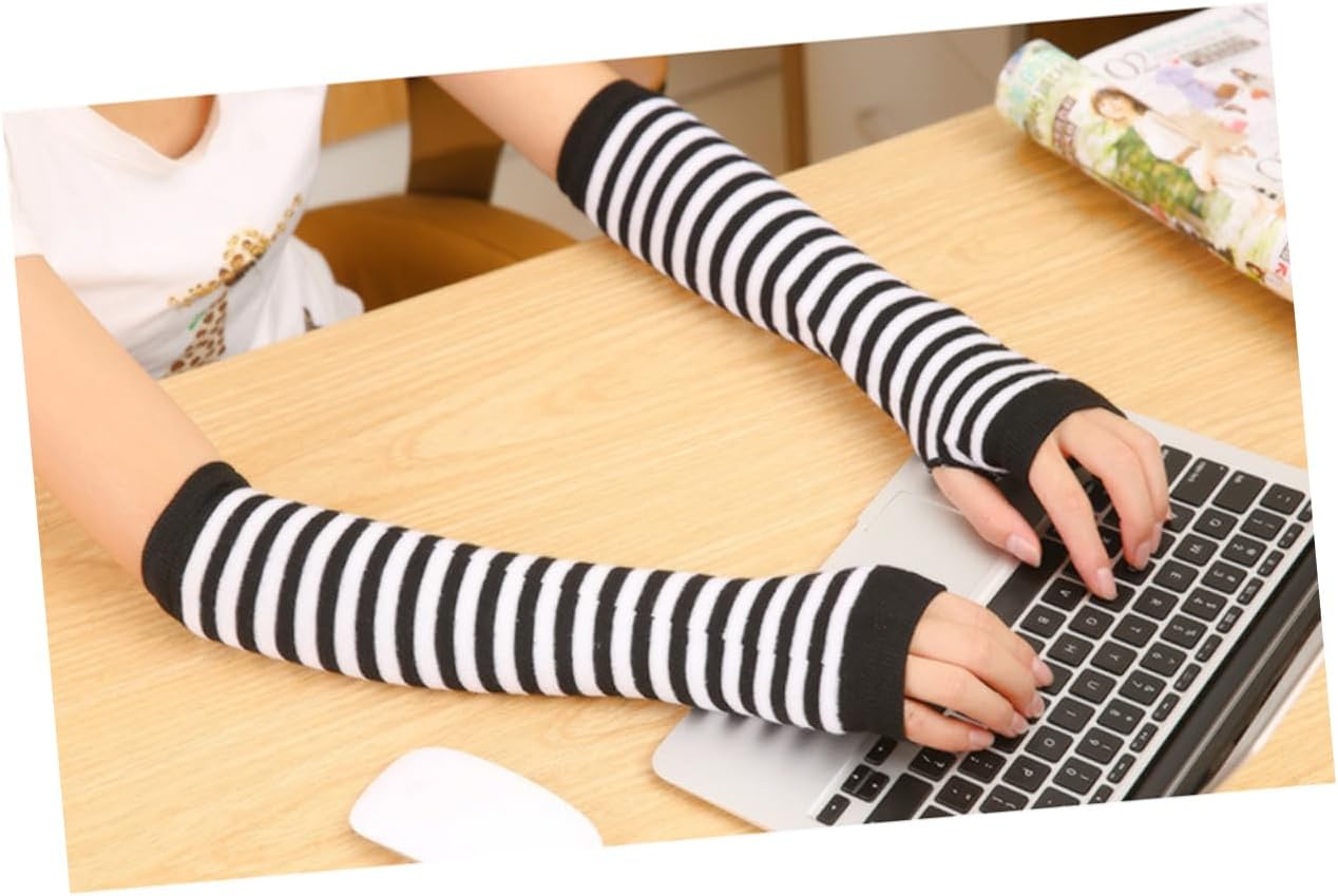 Warm Fingerless Gloves for Boys Girls Winter