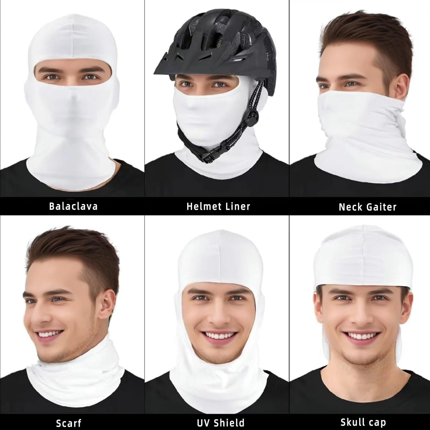 Ezovino 4-Piece Balaclava Ski Face Mask for Men Women