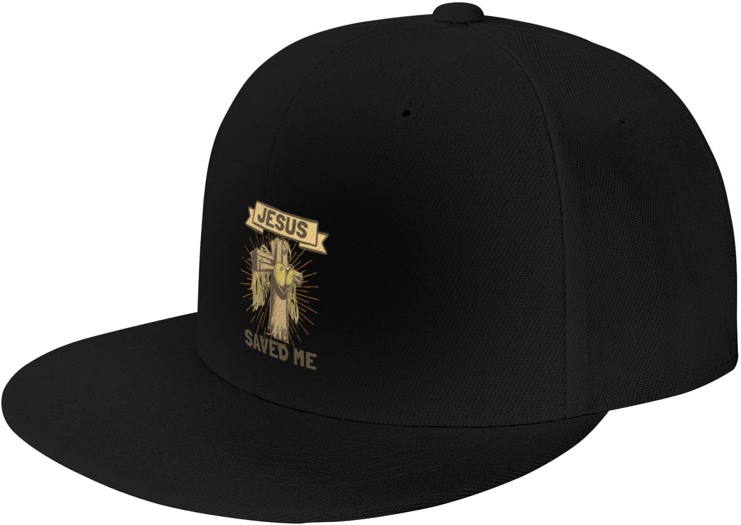 Jesus Saved Me Flat Bill Cap for Men Women