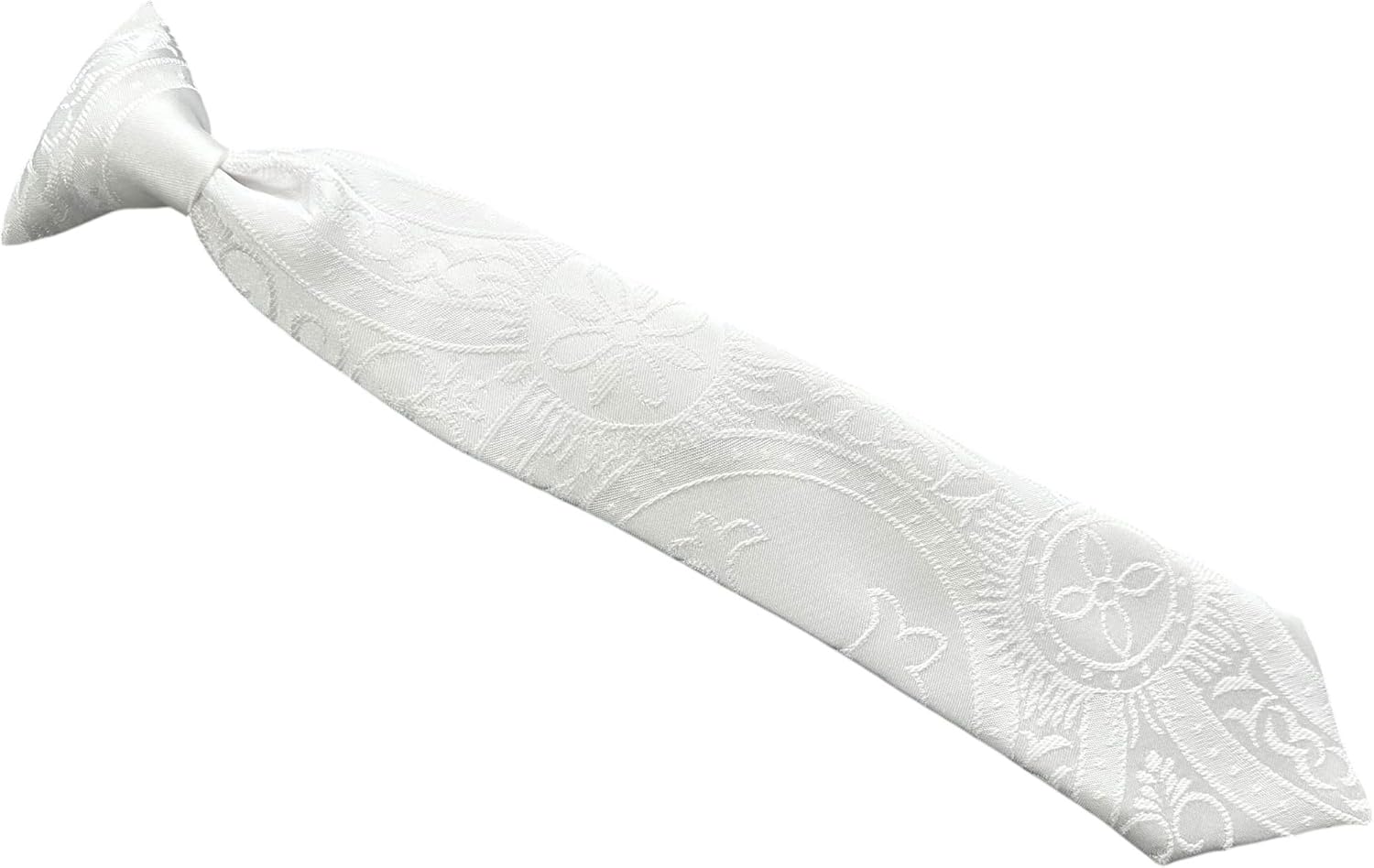 Holiday Bow Ties Boys First Holy Communion Necktie White Clergy Jacquard