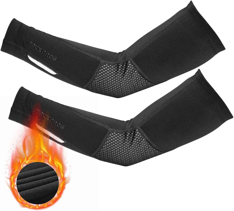 ROCKBROS Thermal Arm Warmer for Men Women Stay Warm in Cold Weather