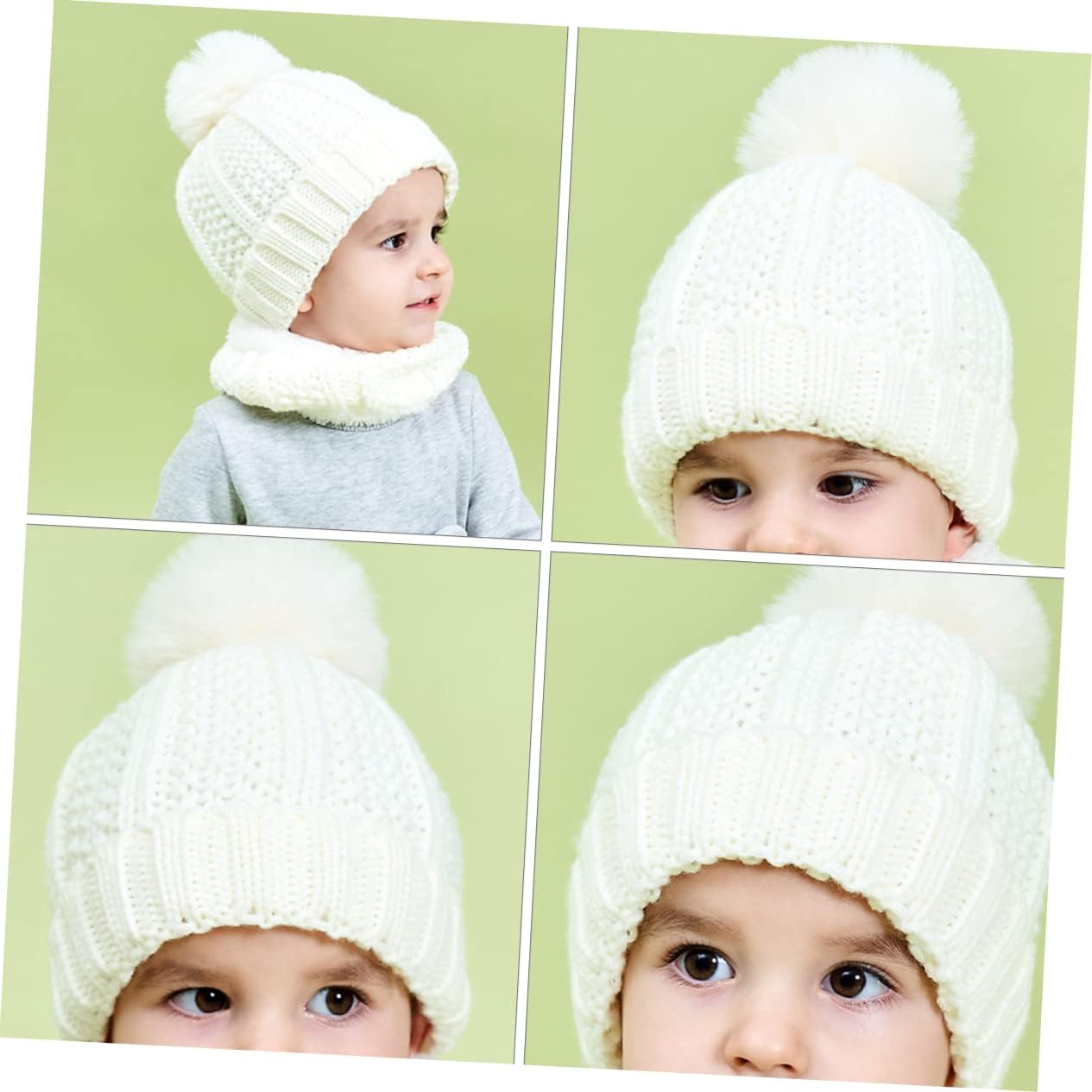 Winter essentials for Babies Soft Warm Hat Scarf Set