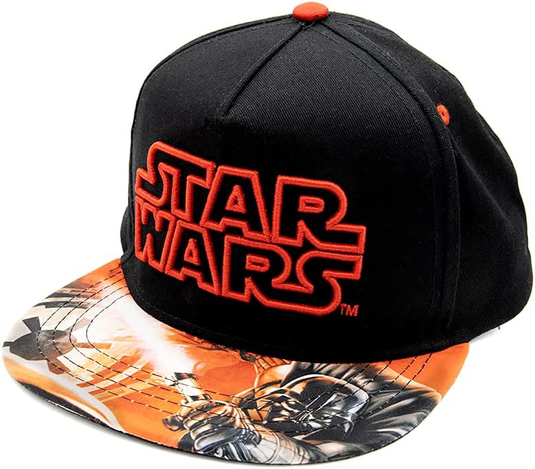Disney Star Wars Darth Vader Flatbrim Baseball Cap for Boys Youth