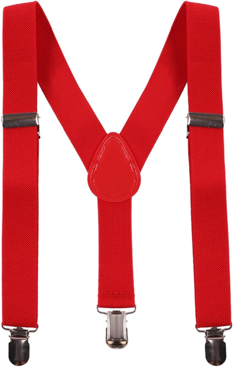Adjustable Y-Back Suspenders Set for Boys 1st Birthday