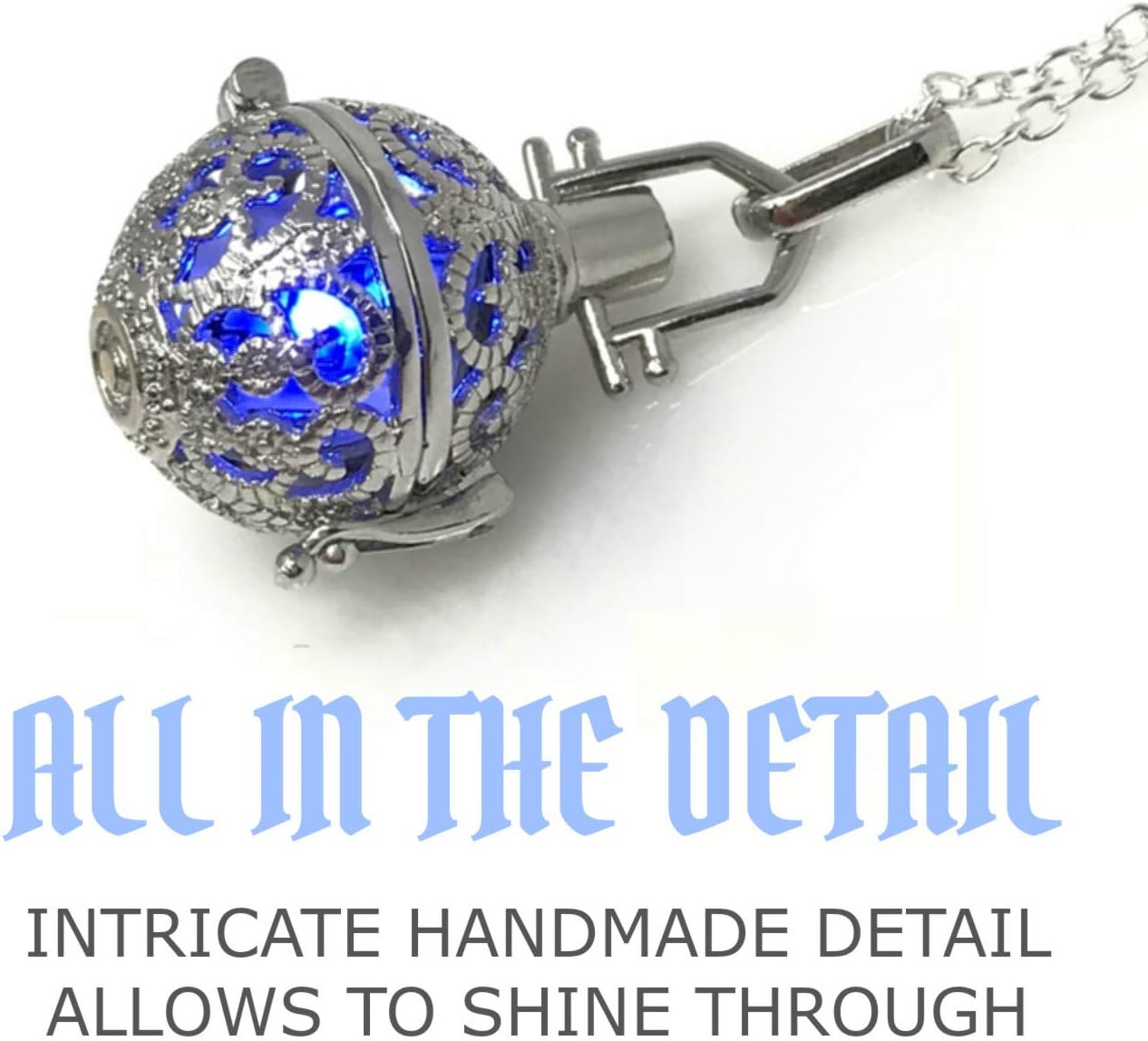 UMBRELLALABORATORY Steampunk Fire Necklace Glow Locket