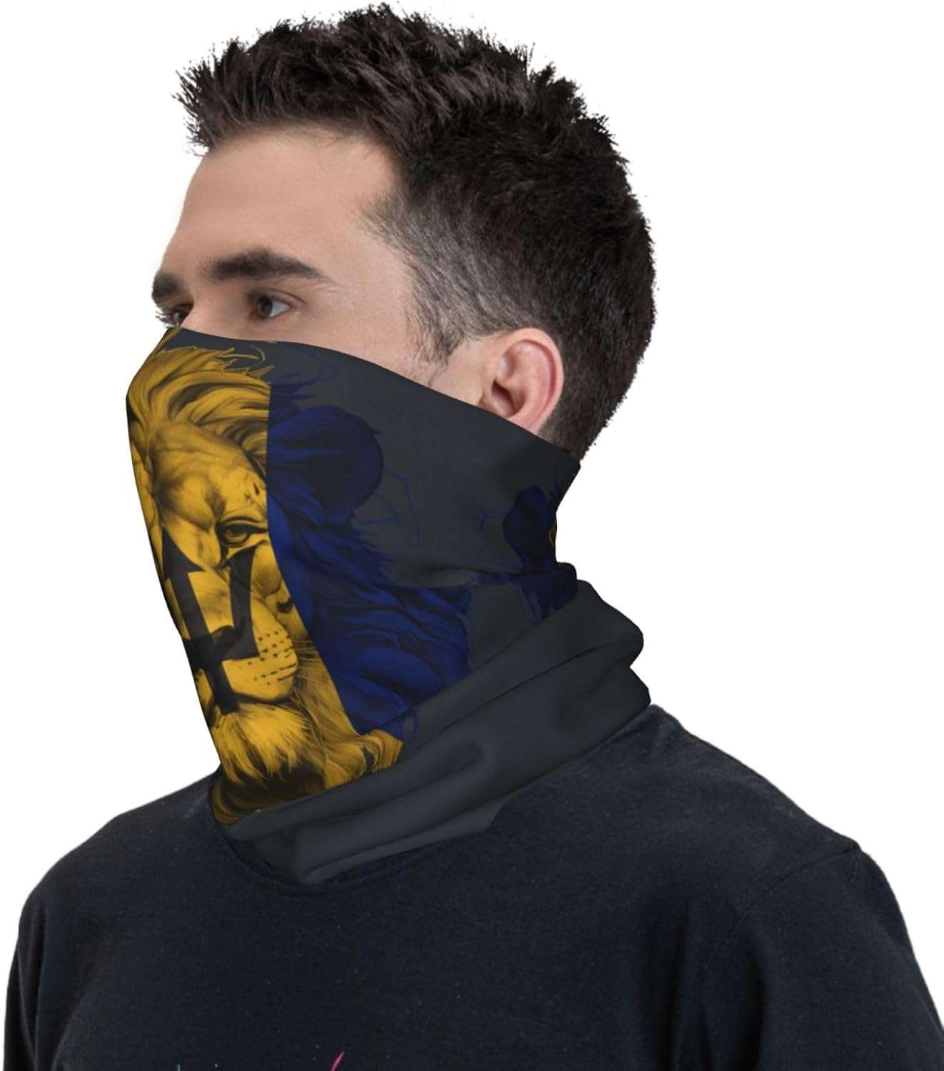 Barbados Lion Face Mask