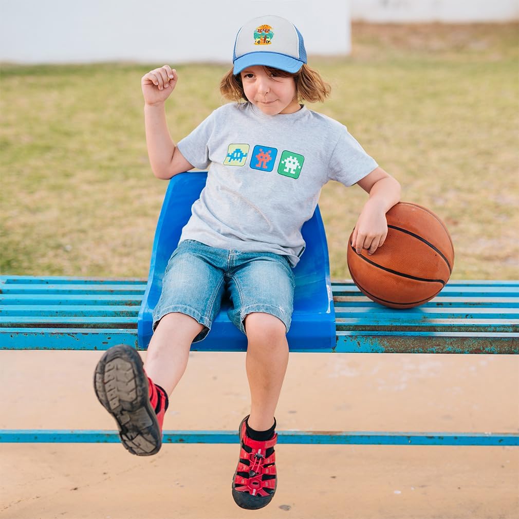 Cute Rascals Kids Trucker Hat Beach Adventure in Style