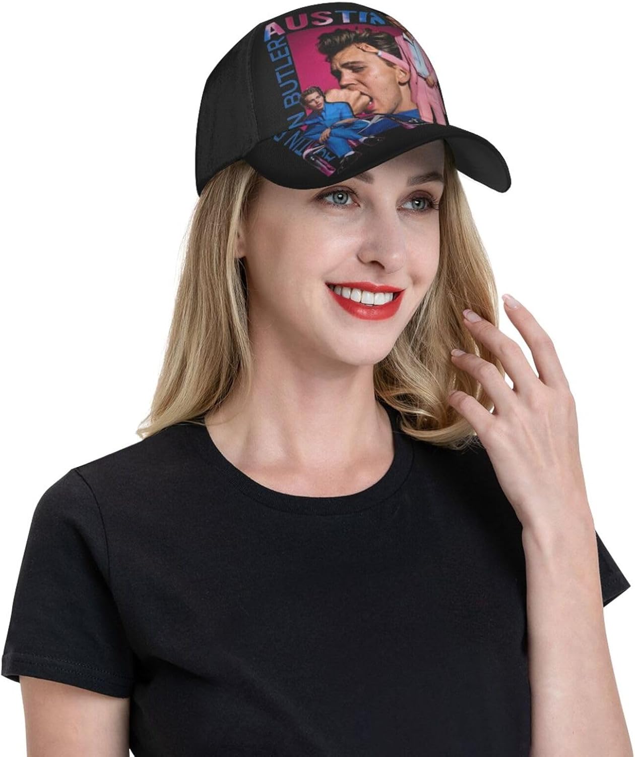 Austin Butler Baseball Cap Classic Adjustable Sun Hat for Men Women Black