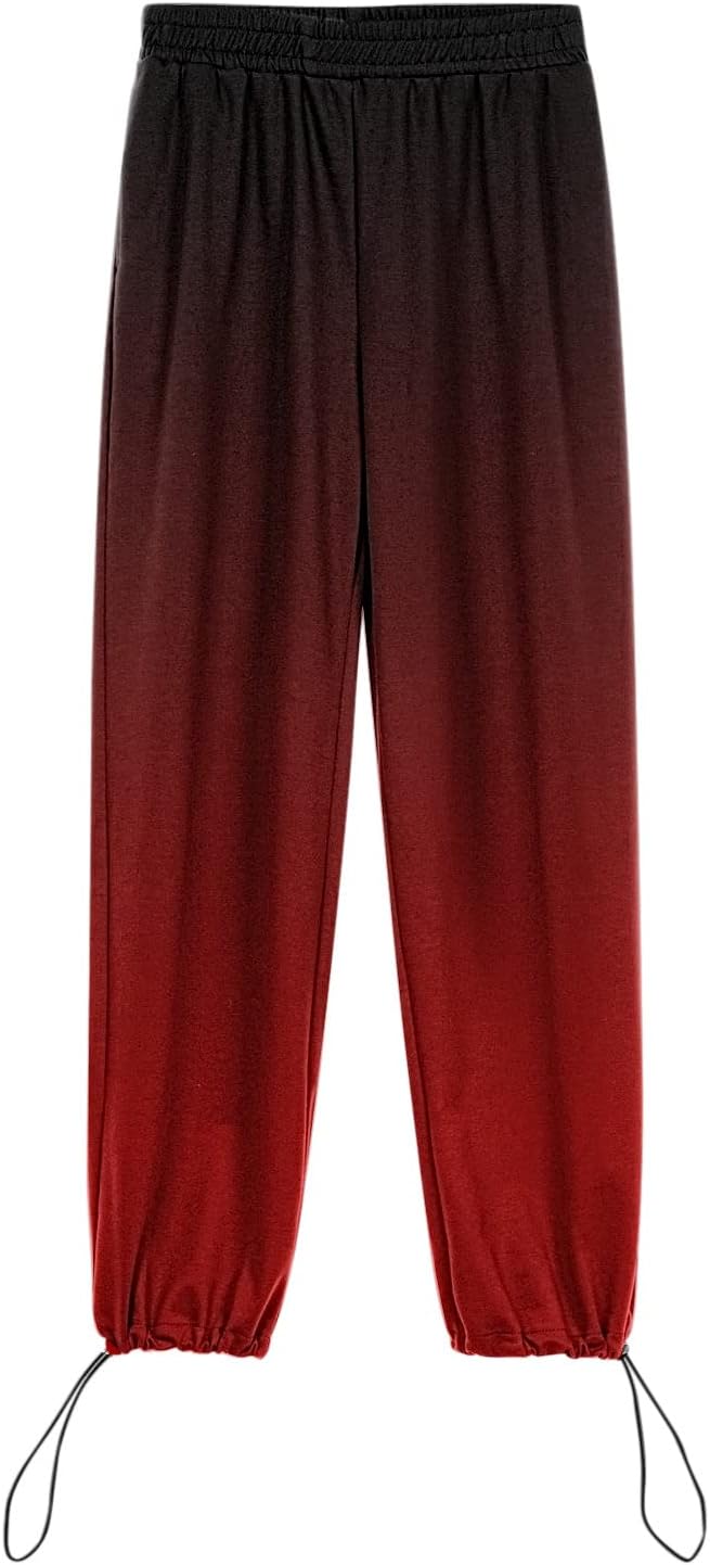 October Christmas Sweatpants for Women High Waisted Drawstring Casual Elegant sdbrld