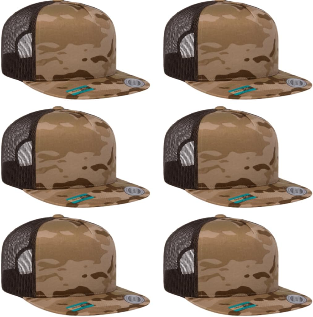 Versatile 6-Piece Trucker Cap Set for Men Women