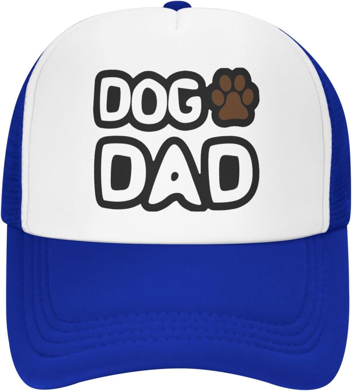 Dog Dad Funny Baseball Cap Adjustable Hat for Men Women Blue 1