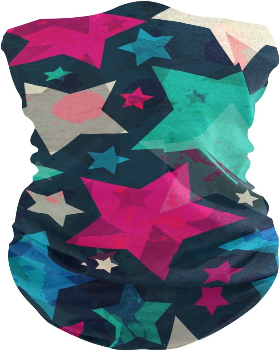 My Little Nest Unisex Balaclava Face Cover - Retro Star Dust Design