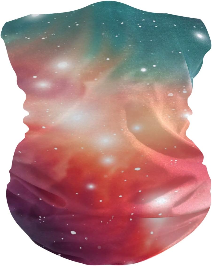 Unisex Balaclava Scarf with Mystic Nebula Stars Design