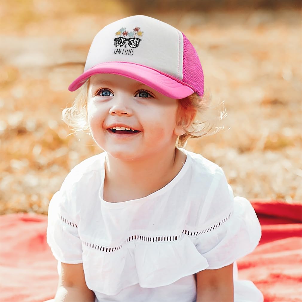 Cute Rascals Kids Trucker Hat Good Times Tan Lines