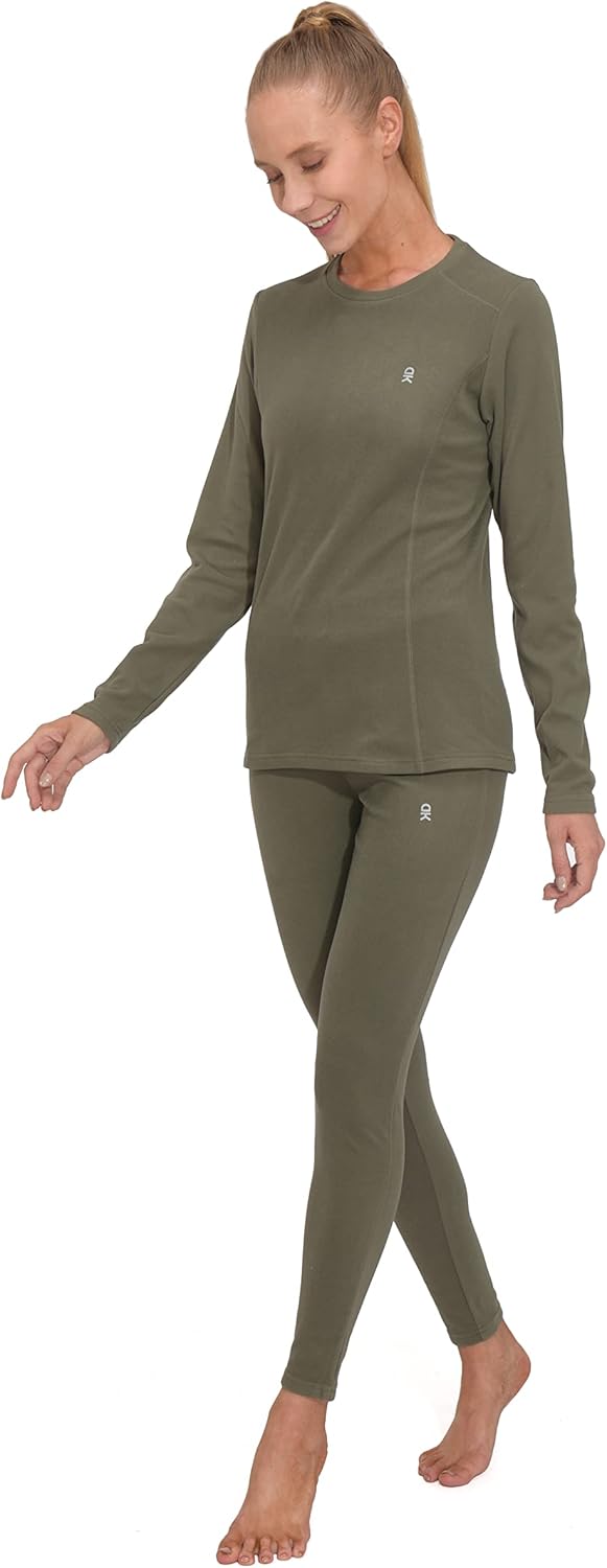 Little Donkey Andy Womens Cozy Fleece-Lined Thermal Set for Winter