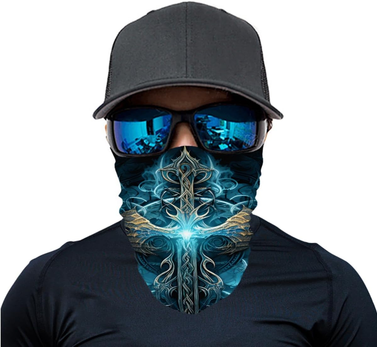 ENLACHIC 3D Viking Totem Balaclava Bandana