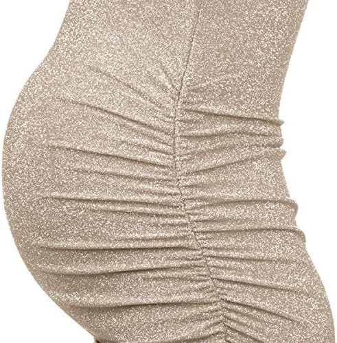 Perfect Maternity Dress Glitter Bodycon for Photoshoots