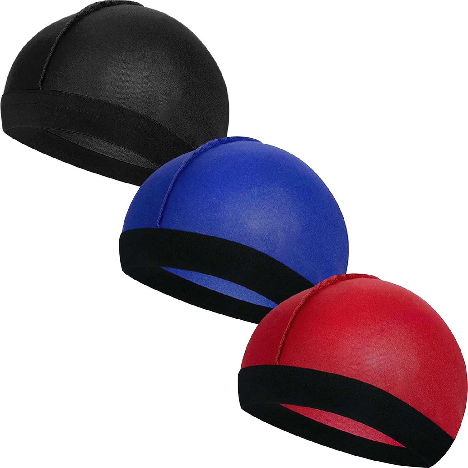 3-Piece Kids Satin Wave Caps Set