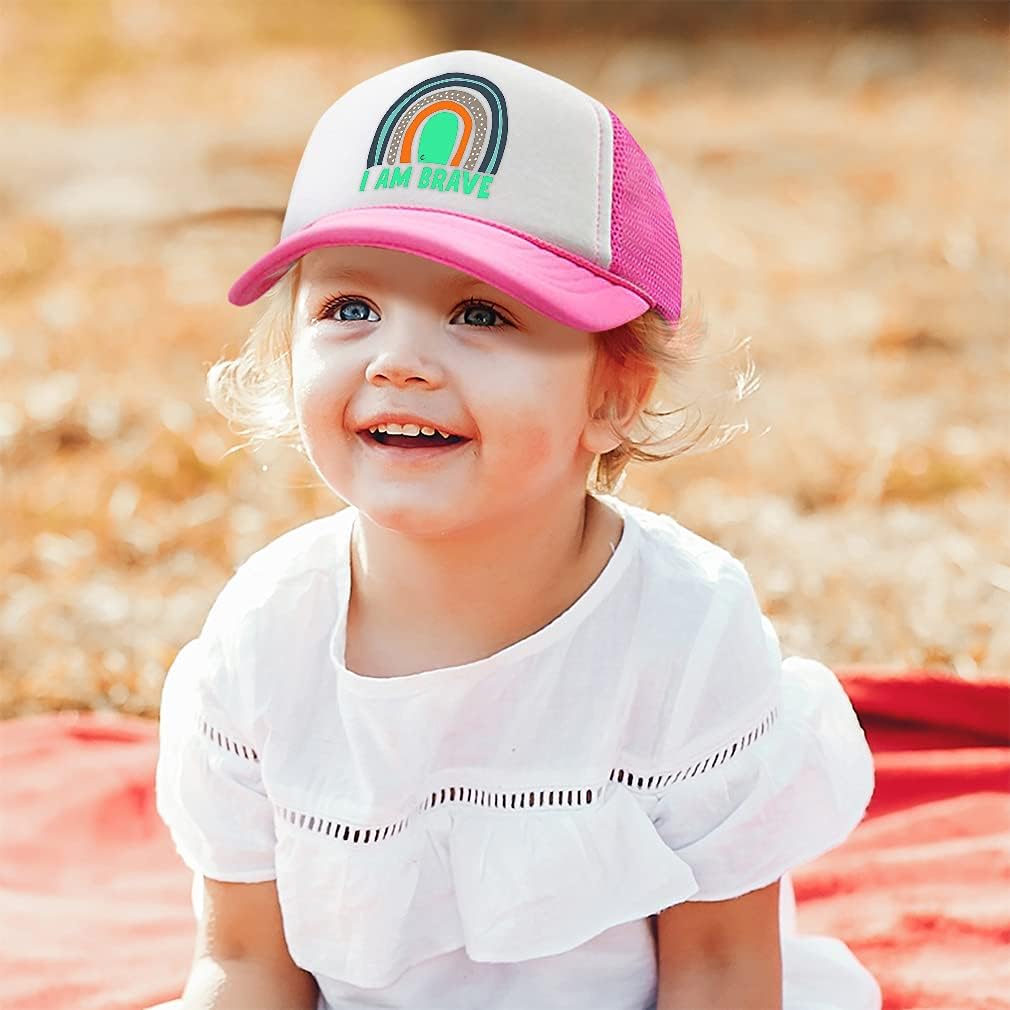 Adjustable Kids Trucker Hat Boys Girls HeatResistant UV Protection