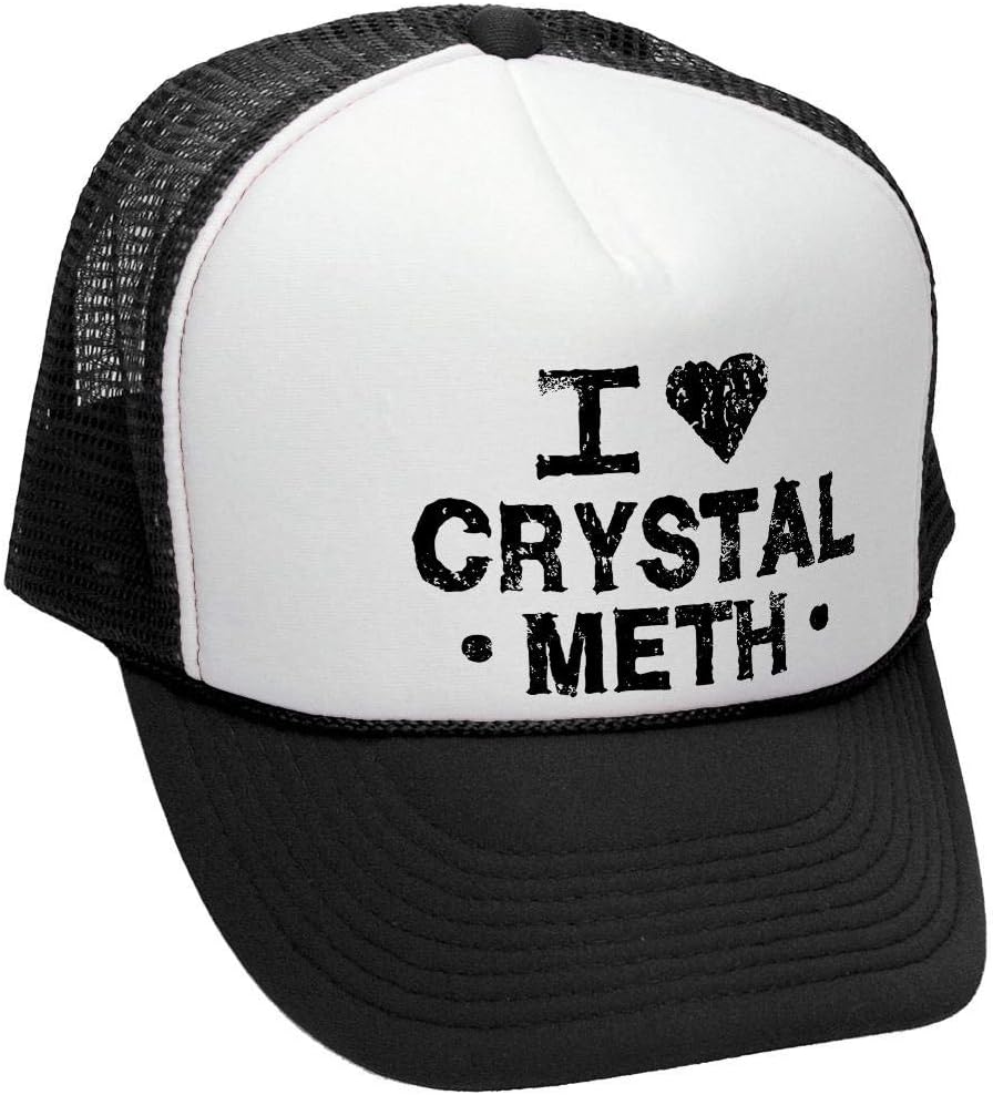 The Goozler I heart Crystal Meth - Retro Style Trucker Cap