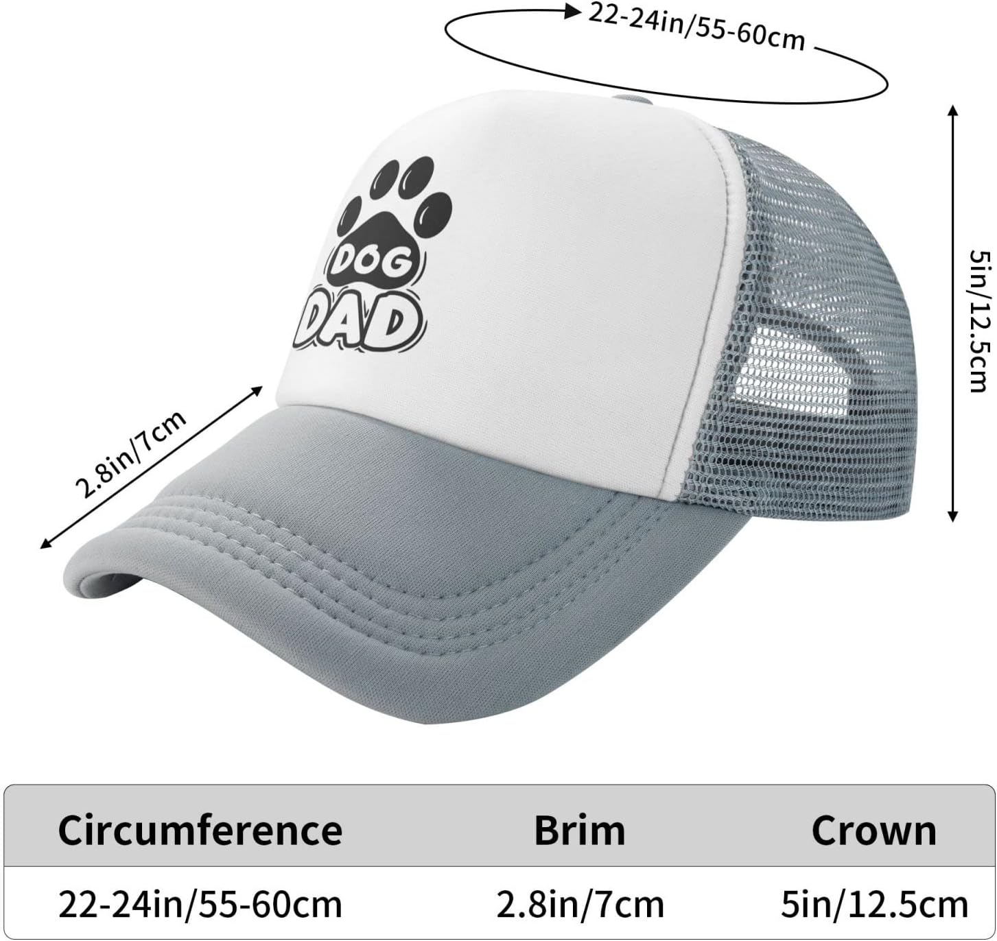 Funny Dog Dad Baseball Cap for Men Women