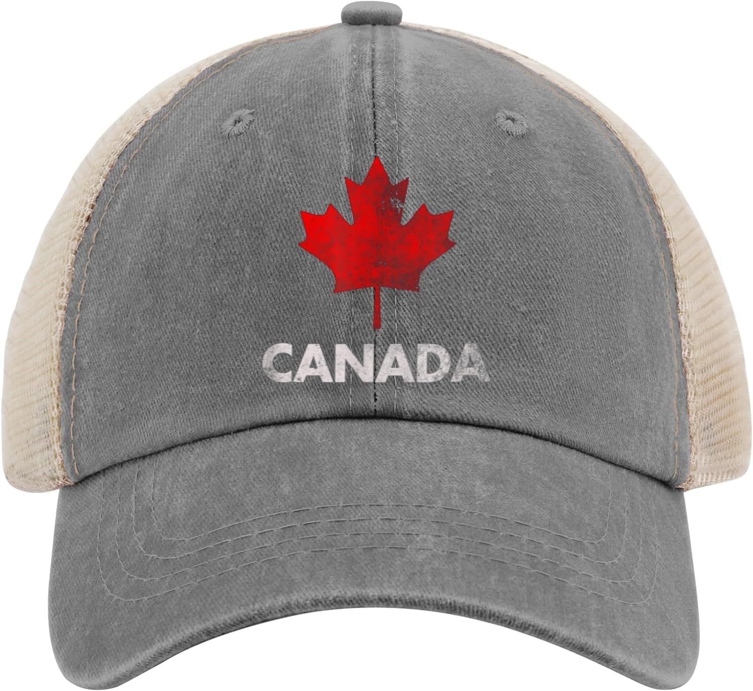 Vintage Canadian maple leaf flag trucker hat