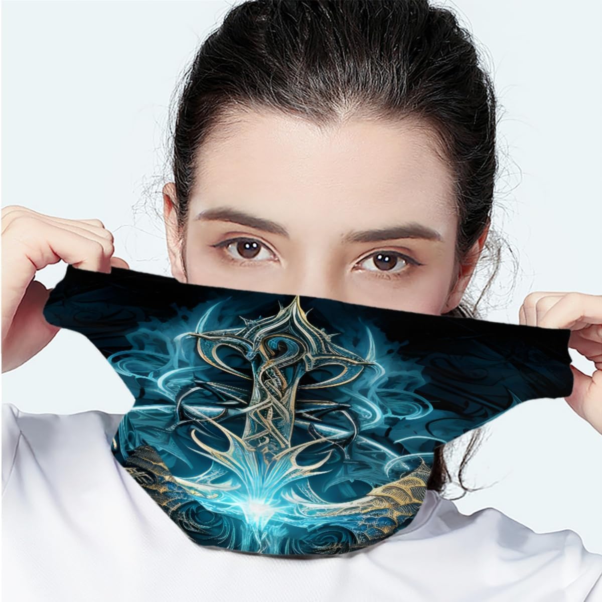 ENLACHIC 3D Viking Totem Balaclava Bandana