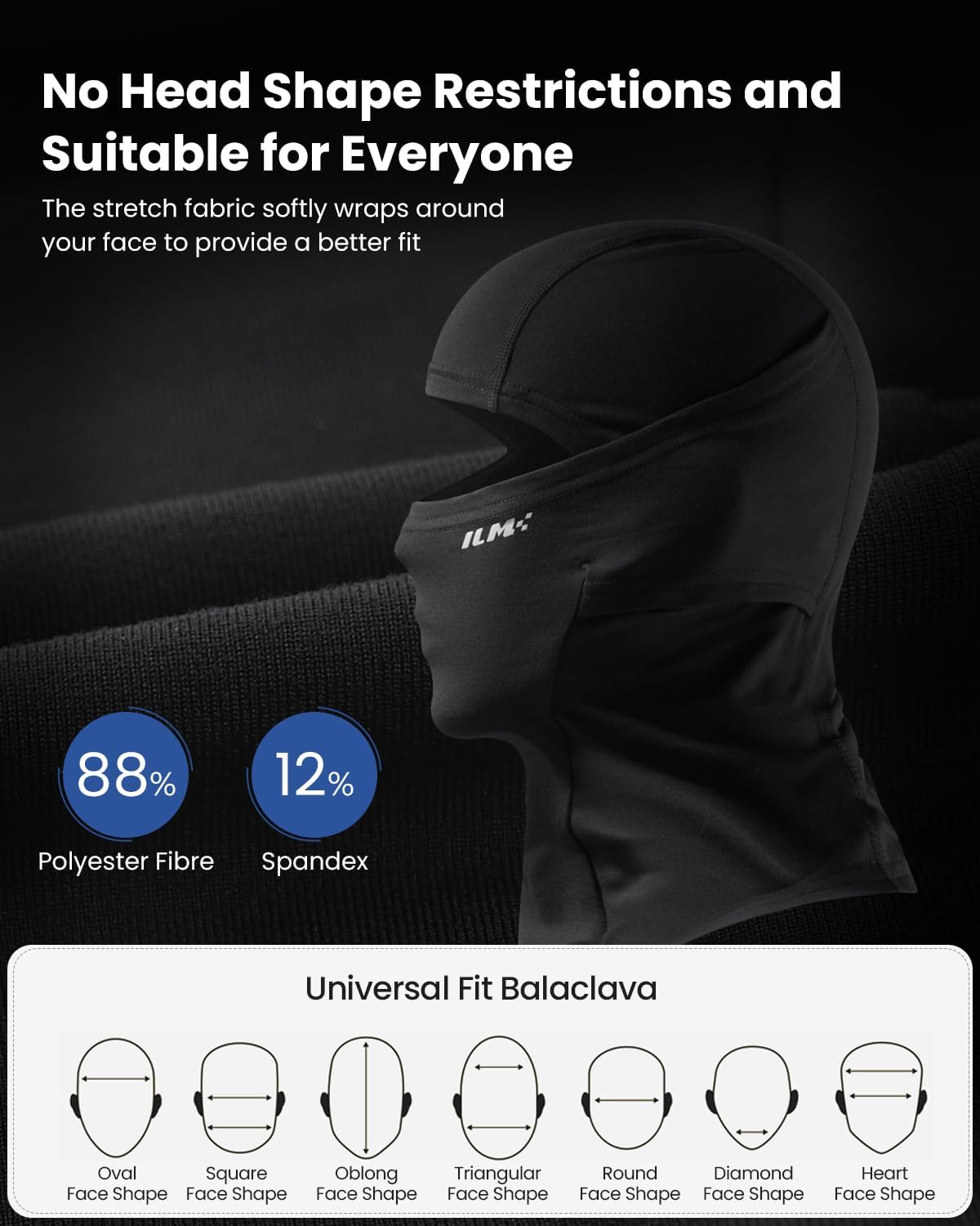 ILM Ski Balaclava Face Mask Model FM01