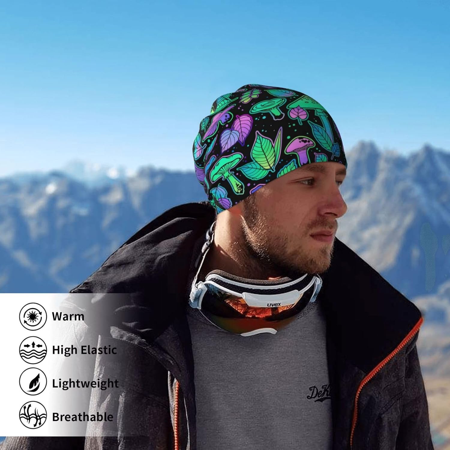 Xlinje Trippy Mushroom Winter Neck Gaiter