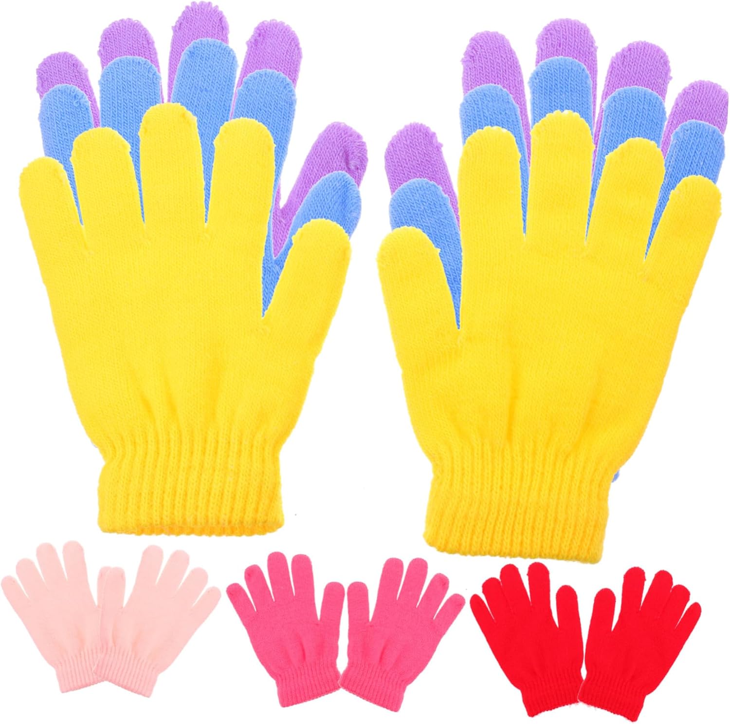 6-Pair Party Kindom Fleece Gloves for Boys