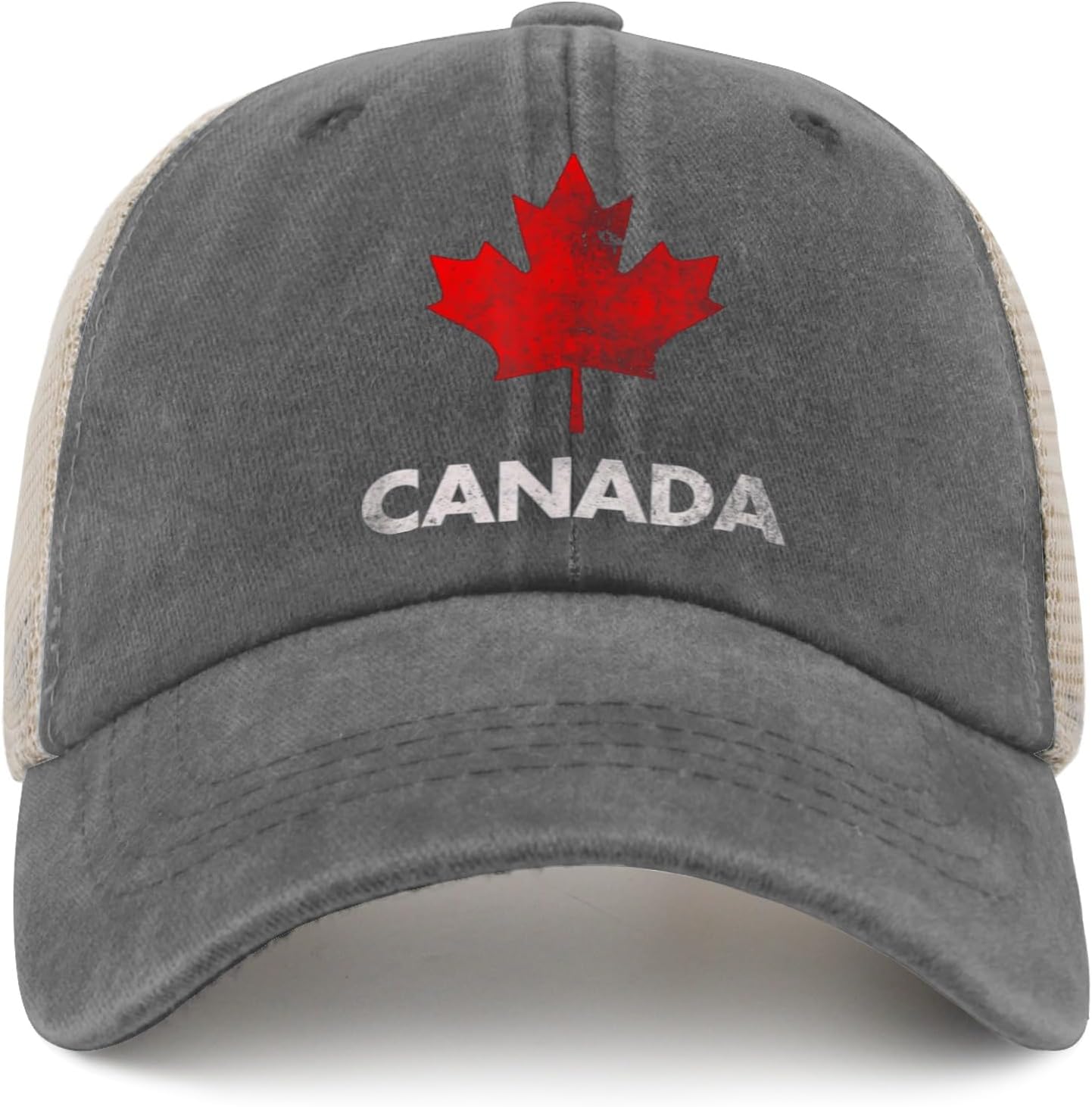 Vintage Canadian maple leaf flag trucker hat