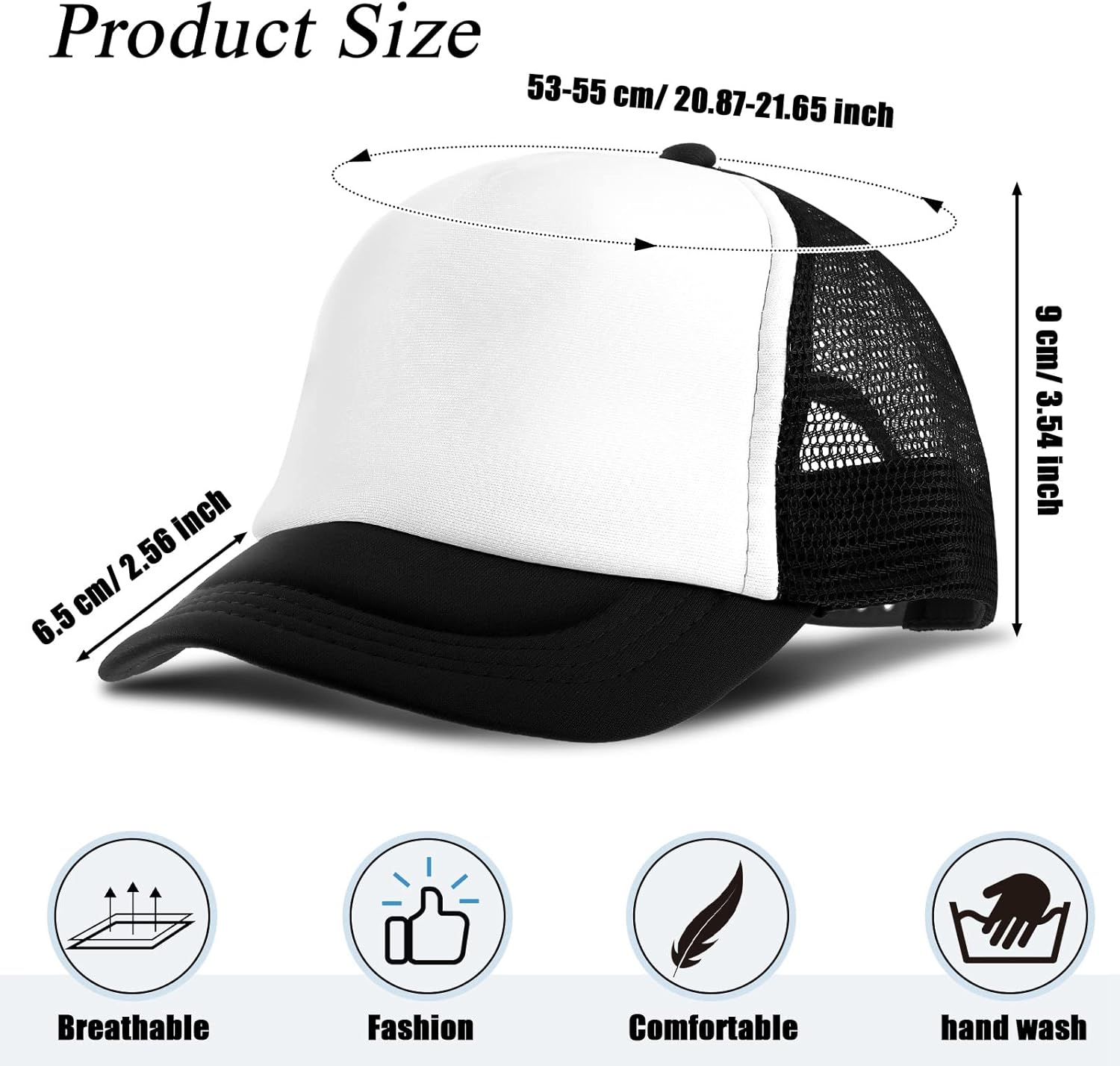 12-Piece Adjustable Trucker Hats