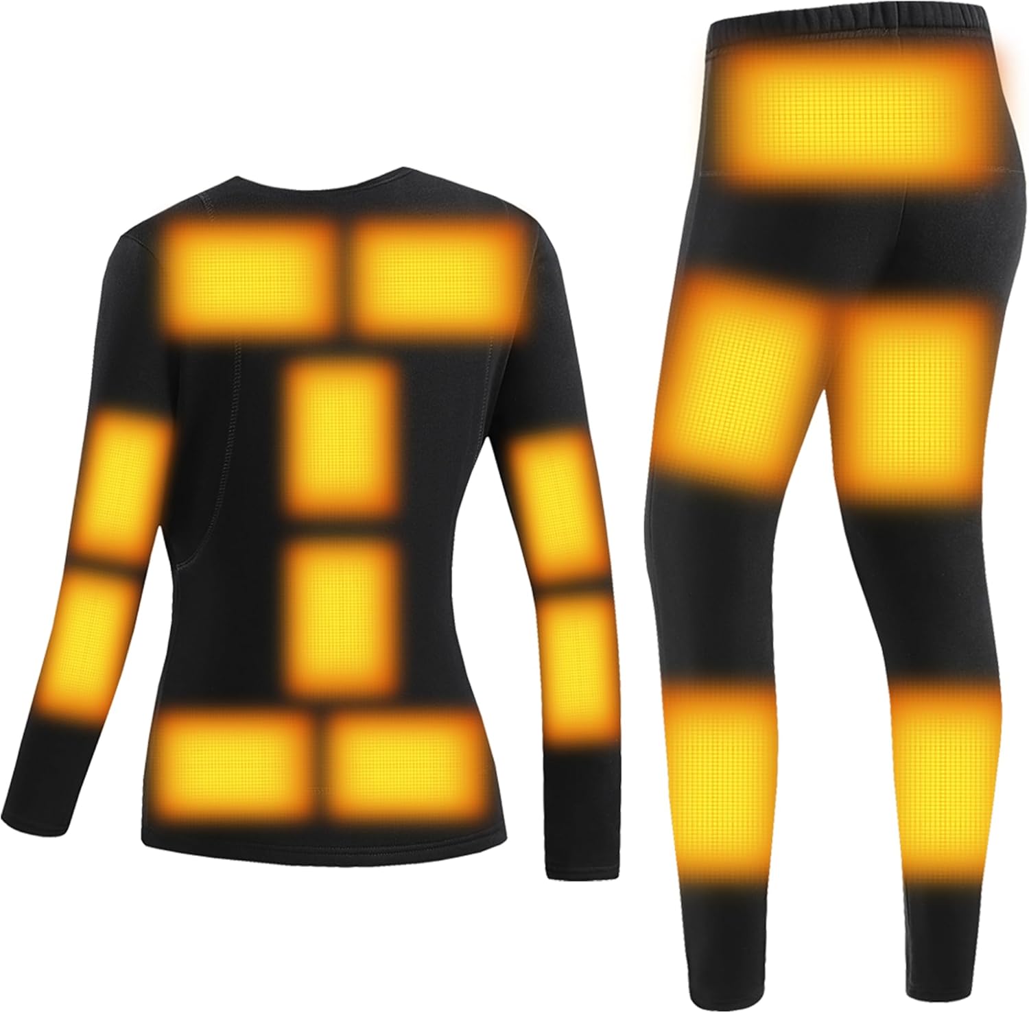 Womens Heating Thermal Set for Skiing Hunting