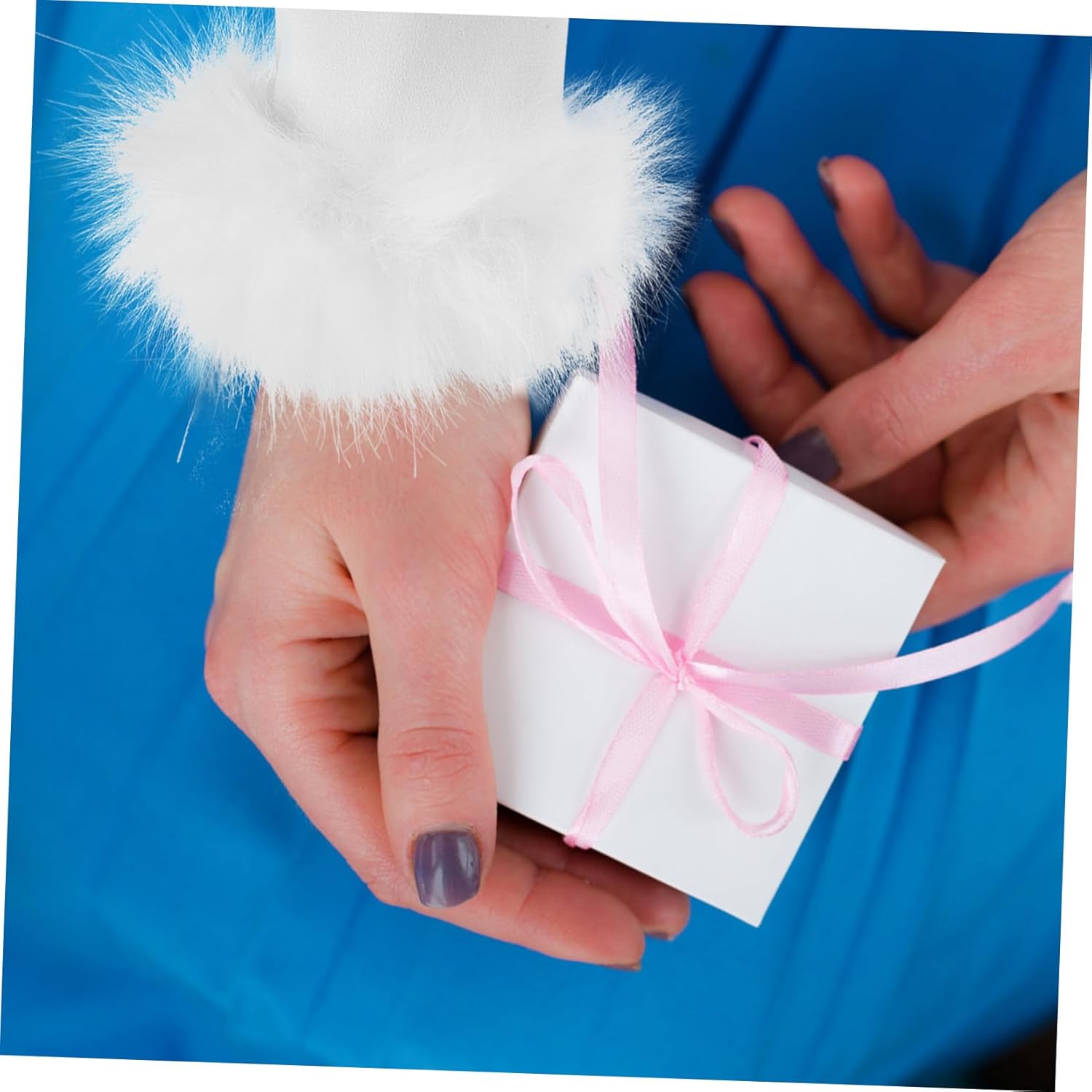 GALPADA 1 Pair Faux Fur Wrist Cuffs for Women Boys Girls