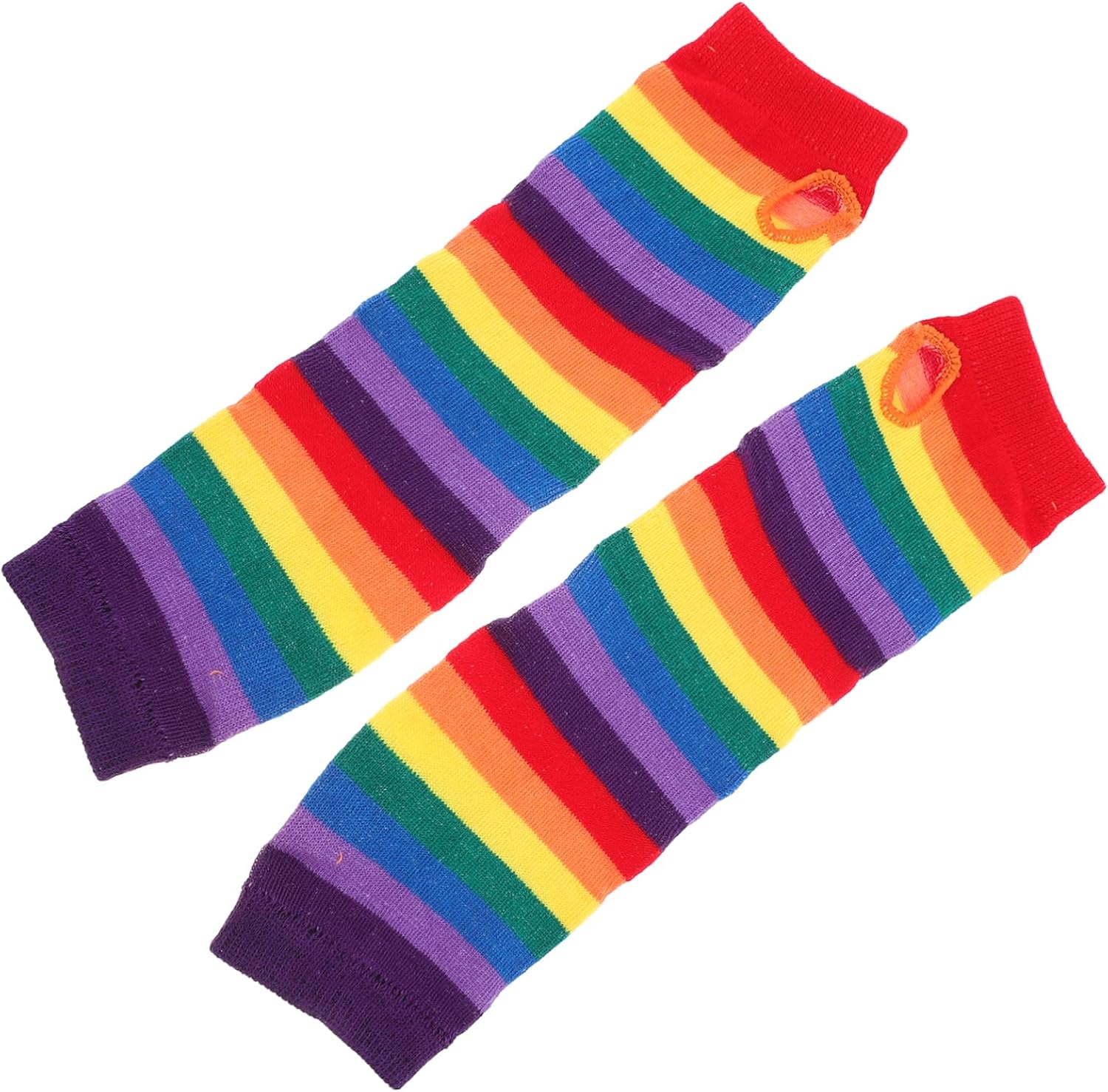 GALPADA Rainbow Warmer Arm Sleeves - Soft Thermal Gloves for Women and Kids