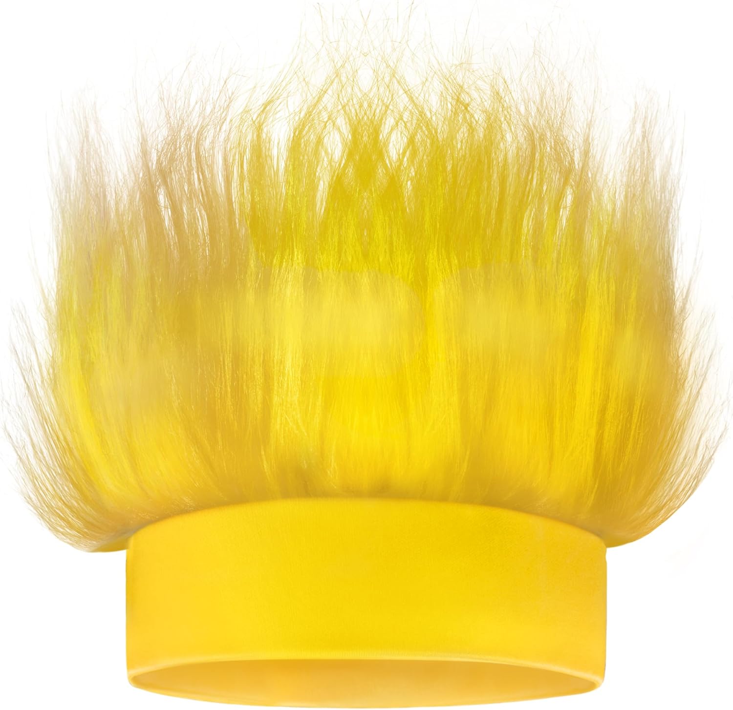 Fun Yellow Hairy Headband for Kids and Adults