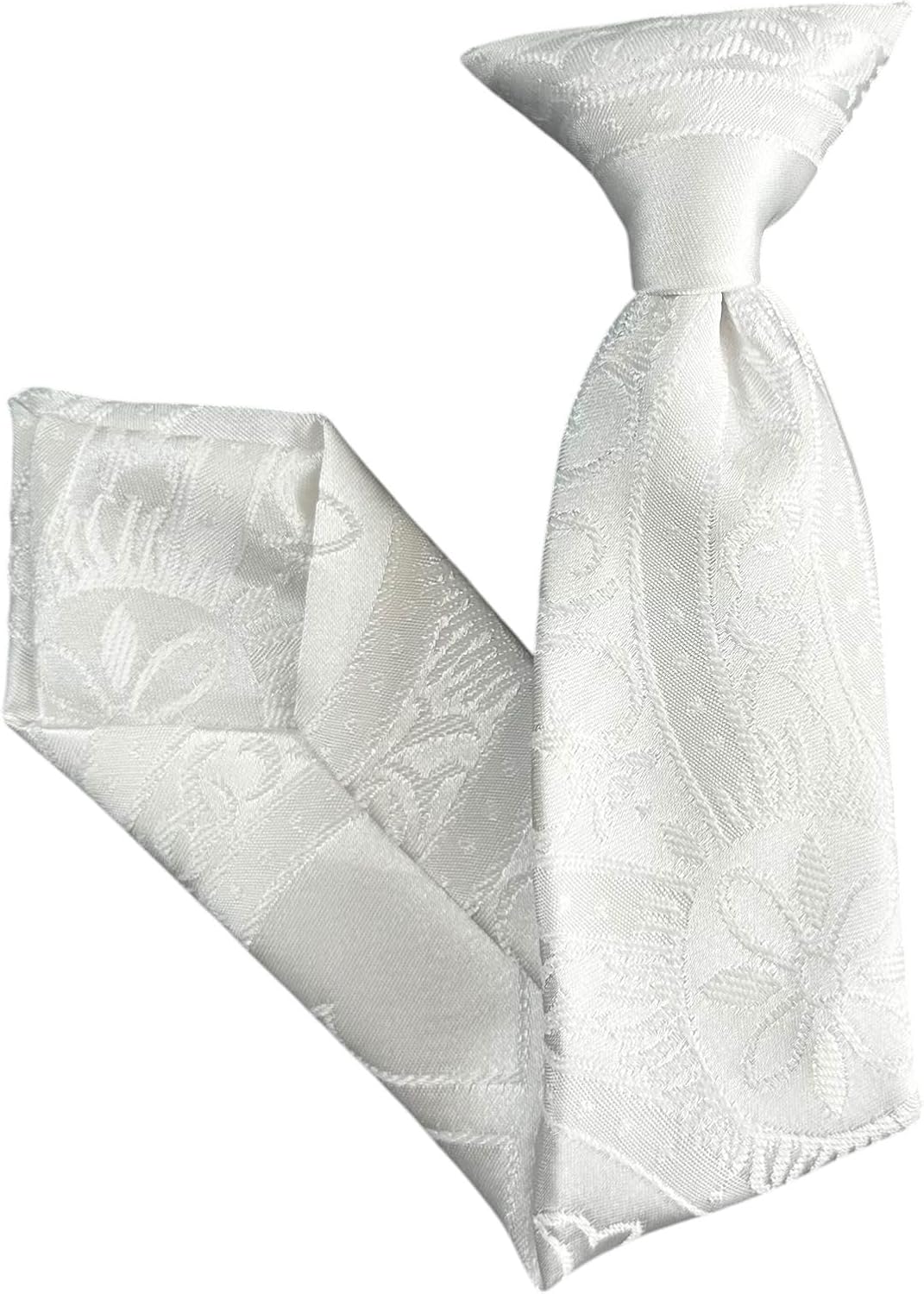 Holiday Bow Ties Boys First Holy Communion Necktie White Clergy Jacquard